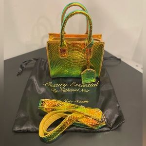 Noir-X by Nathaniel Noir Python Gold Small Purse